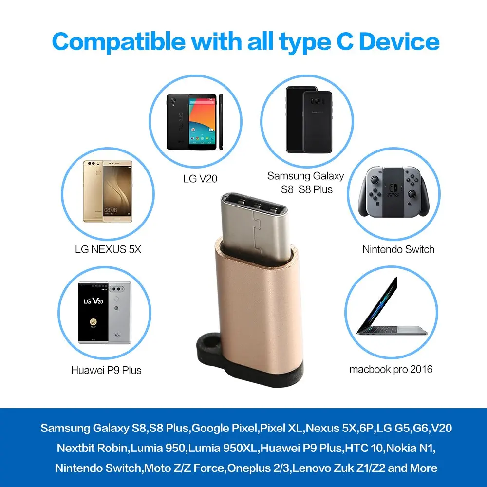 Адаптер для зарядного устройства Protefeuille Micro USB к Type C Huawei P30 pro Samsung S8 S10 S9 Plus Xiaomi Redmi