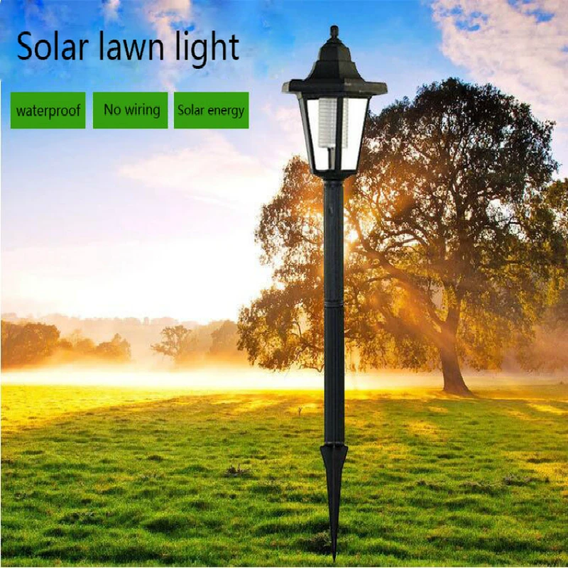 

Новый солнечный светильник для газона настенный светильник Открытый водонепроницаемый светодиодный дорожка настенный пейзаж садовый заб...