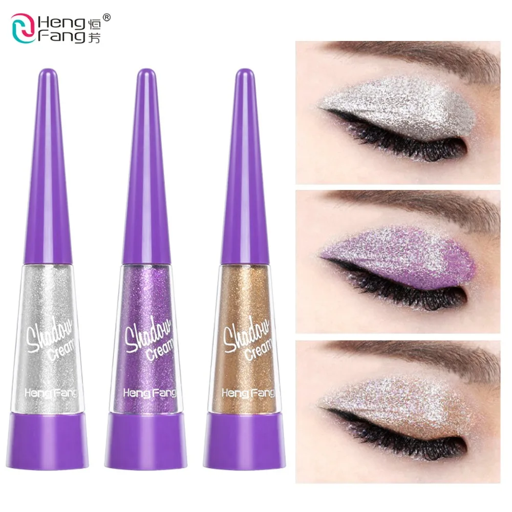 

Glitter Eye Shadow Eyes Makeup Pink Silver Purple Metallic Pigment Waterproof Shimmer Festival Diamond Liquid Eyeshadow Cosmetic