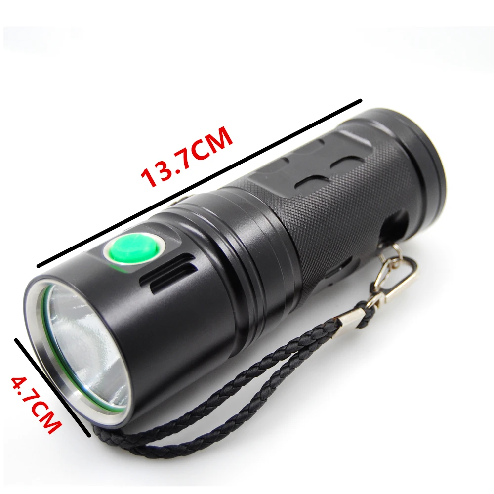 2017 New USB Rechargeable 3500 lumens CREE XHP70 3000K (yellow light) LED torch Flashlight led lamp Using 3*18650 battery | Лампы и