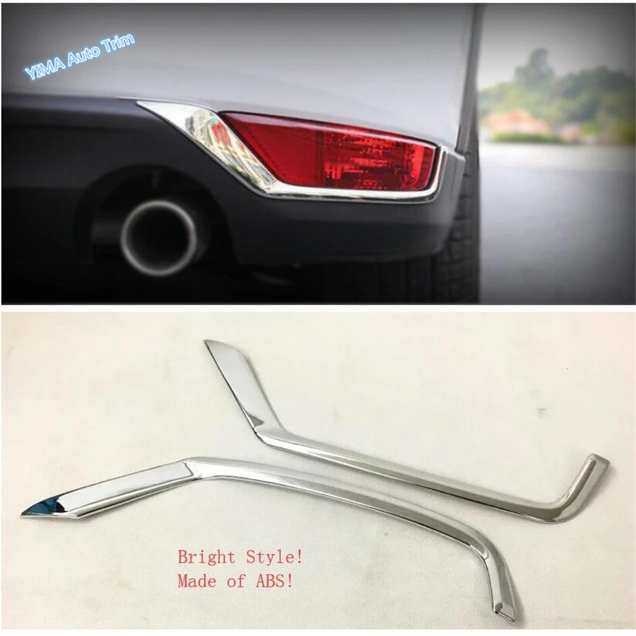 

Lapetus Auto Styling Outside Rear Tail Fog Lights Lamp Eyelid Eyebrow Cover Trim 2 Pcs Fit For Mazda CX-5 CX5 2017 - 2020 ABS