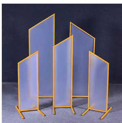 Новый свадебный реквизит Железный экран Дорога светодиодная треугольная косая