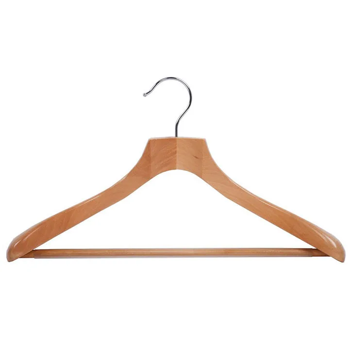 Роскошная широкая вешалка для пальто из твердой древесины деревянные вешалки