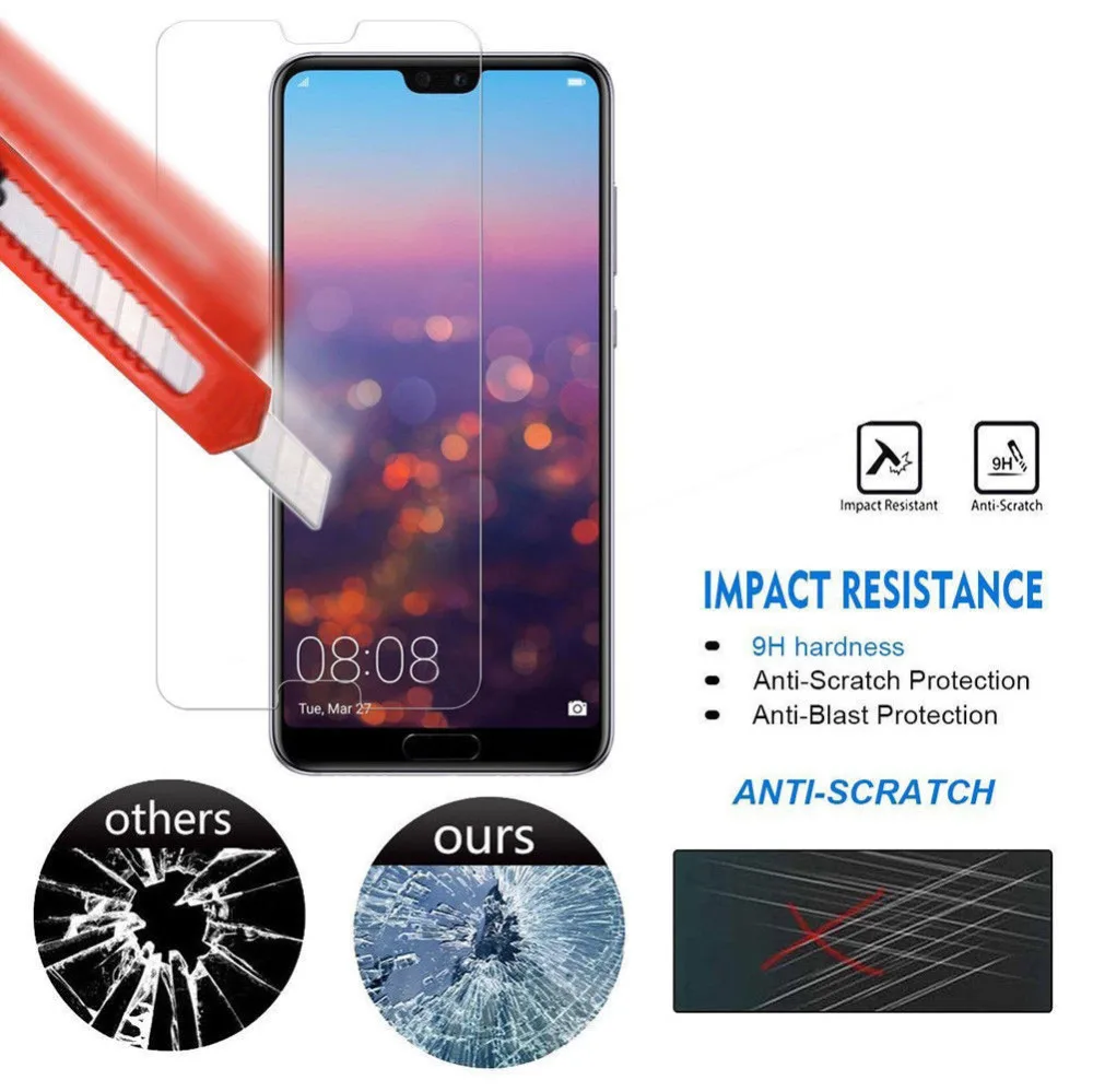 Для Huawei P20 Pro/P20 Lite Экран протектор 9 H HD закаленное Стекло пленка кожи