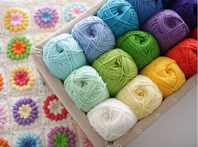 80% хлопок чесаное молоко 20% молочное волокно вязание крючком пряжа для вязания