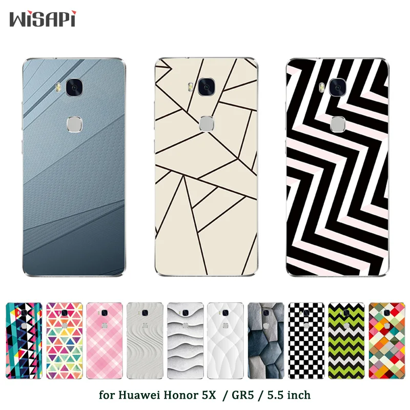 Чехол для Huawei Honor 5X модный прозрачный чехол из ТПУ 5 X X5 GR5 Силиконовый Мягкий