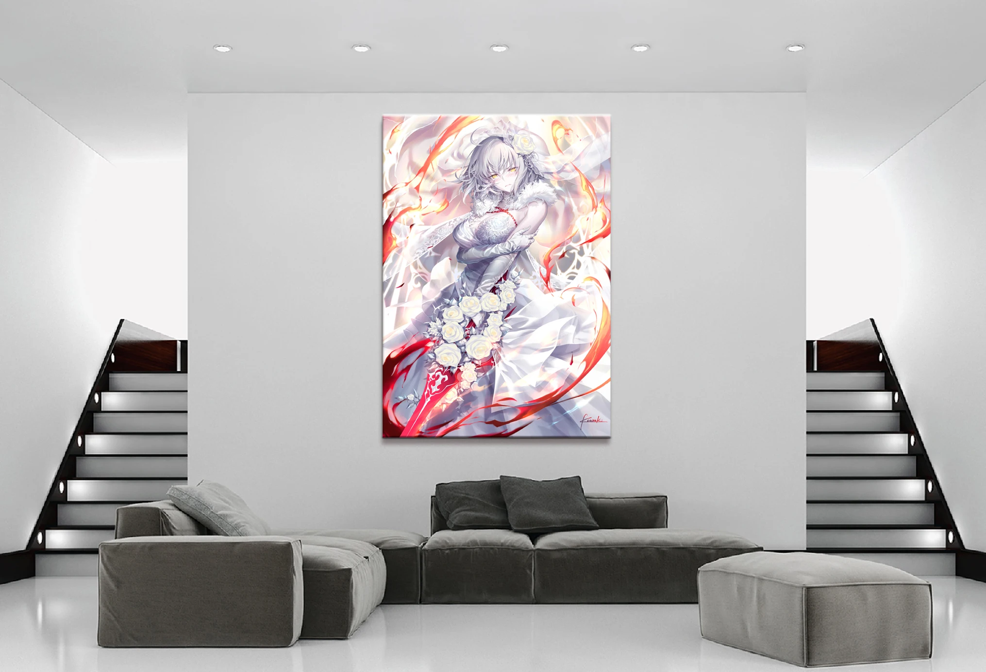 Декор для дома холст 1 шт. милый сексуальный аниме судьба Grand Order художественные