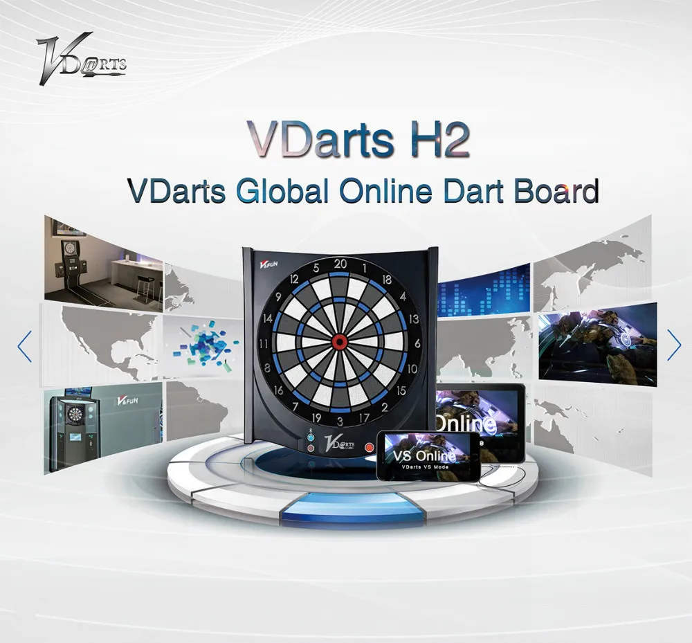 VDarts H2-Global online dart board for entertainment | Спорт и развлечения