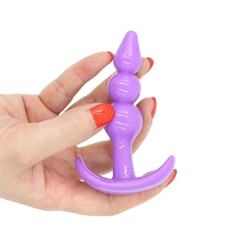 Мини тройной бисер анальная стимуляция штекер эротический для женщин