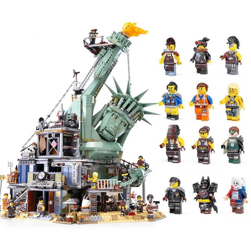 45014 Moive Добро пожаловать в apocalypseberg Статуя Свободы строительные блоки игрушечный