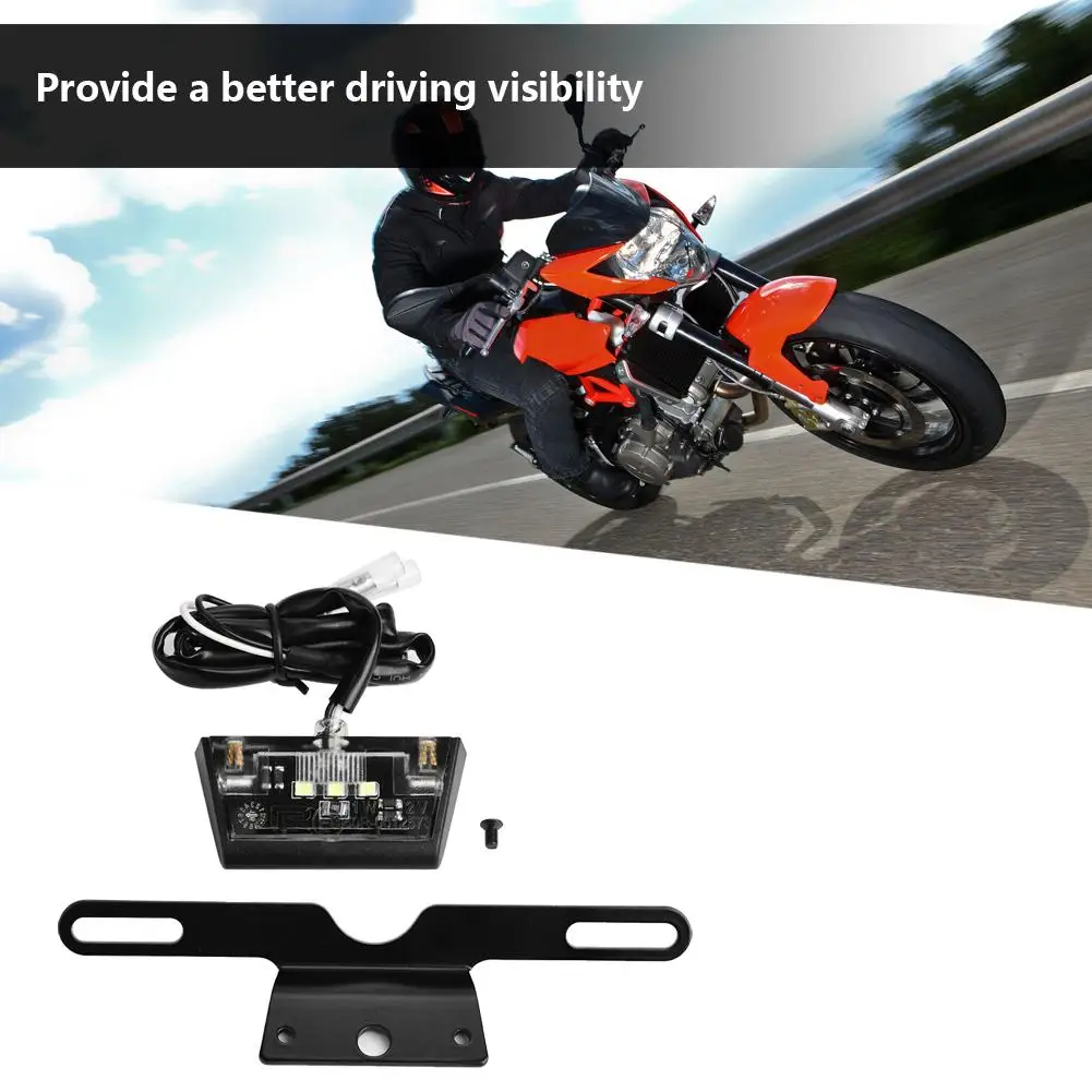 12V Универсальный moto rcycle фонарь освещения номерного знака светильник с кронштейном moto cicleta accesorios moto rcycle запчасти moto крест