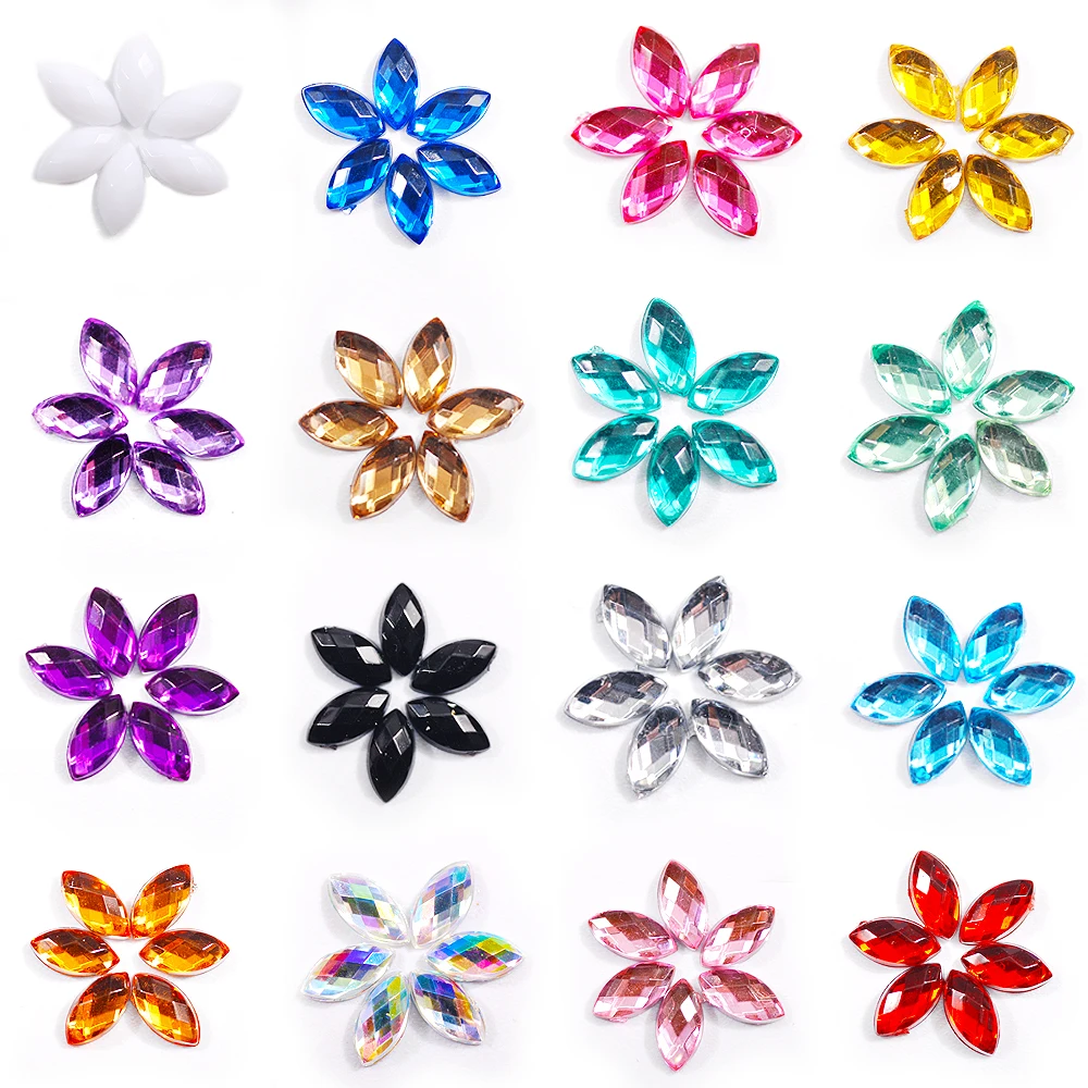 Стразы для ногтей в форме конского глаза 1000 штук|Стразы и украшения| |