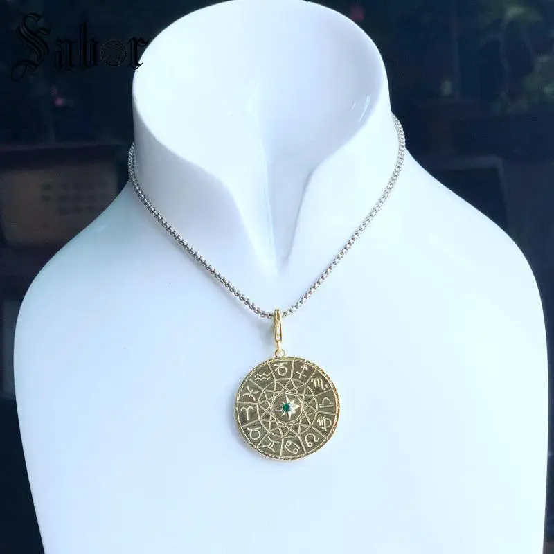 Томас звезда знак монета Золотой шарм подарки Шарм ювелирные изделия для женщин