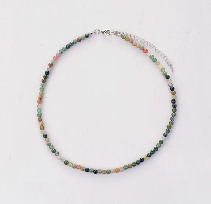 Женское колье чокер 4 мм из натурального камня 2020 женское Простое Ожерелье