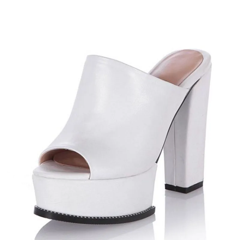 CoolCept/пикантные женские босоножки на высоком каблуке Шлепанцы платформе с