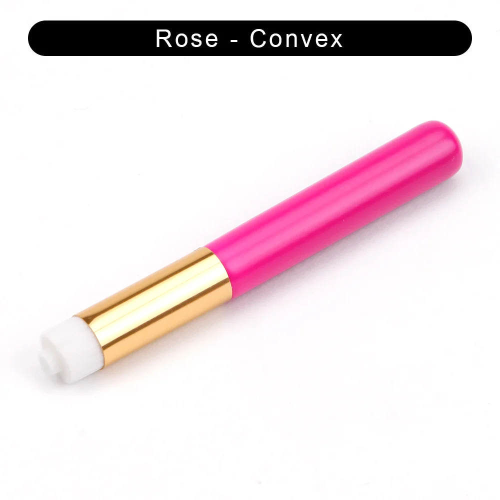 Rose red-Convex Кисть для очистки ресниц, кисти для макияжа, инструменты для прививки ресниц, очищающее средство, косметический аппликатор, инструмент для отбеливания кожи - Цвет: Rose red-Convex