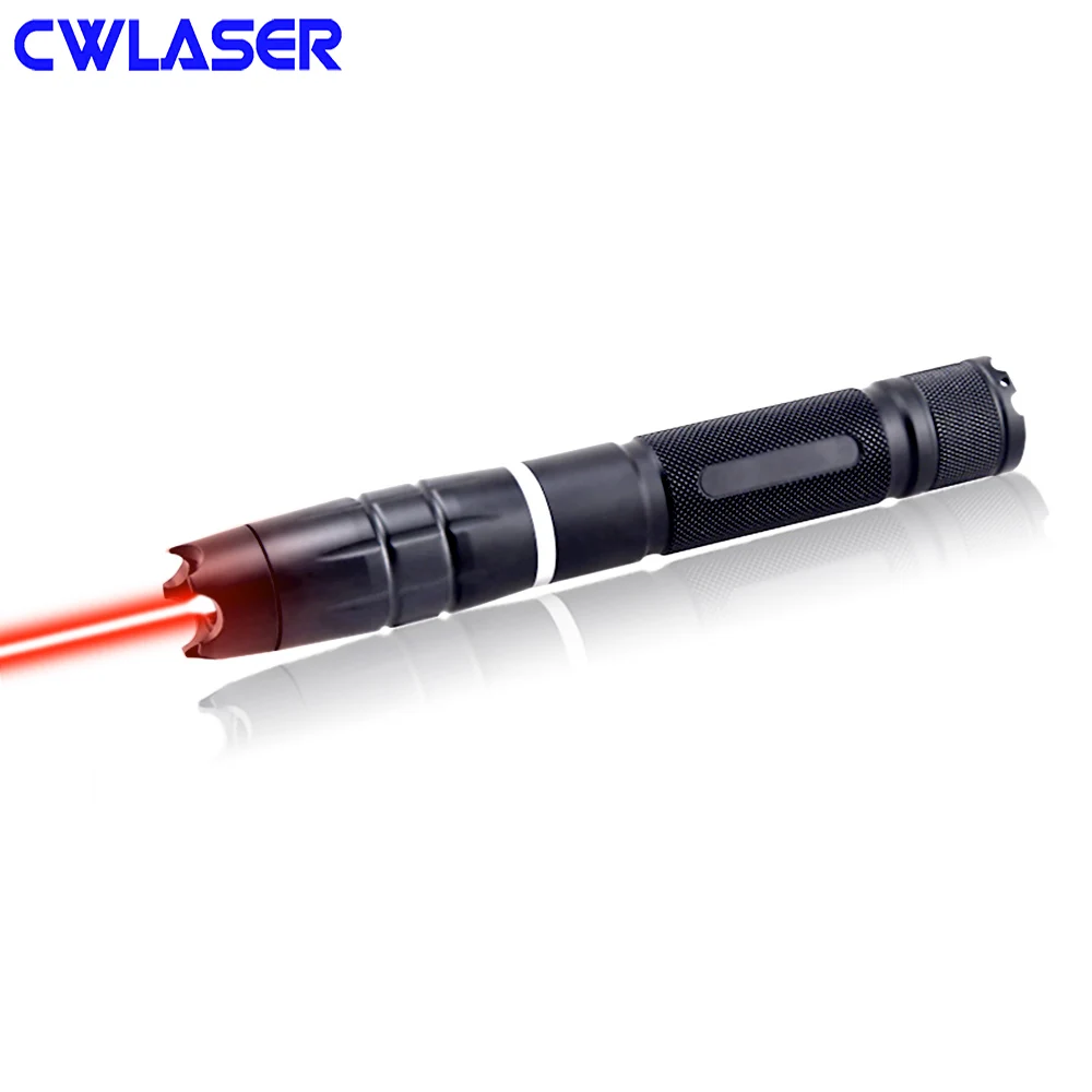 CWLASER Мощный 200 мВт 650 нм Фокусируемый красный лазерный указатель(черный