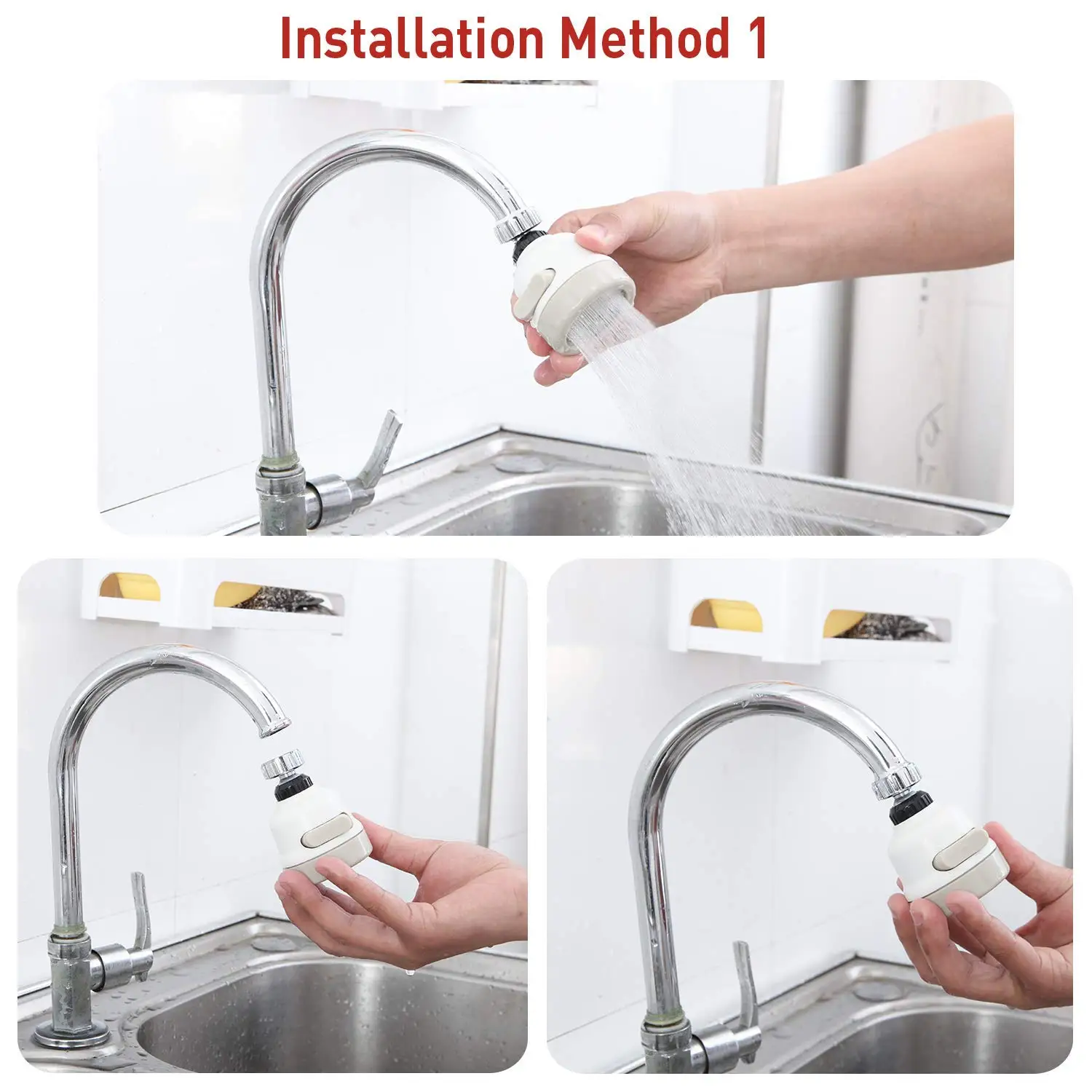 2 шт. в упаковке кухонный водный спрей водосберегающий кран распылитель 360