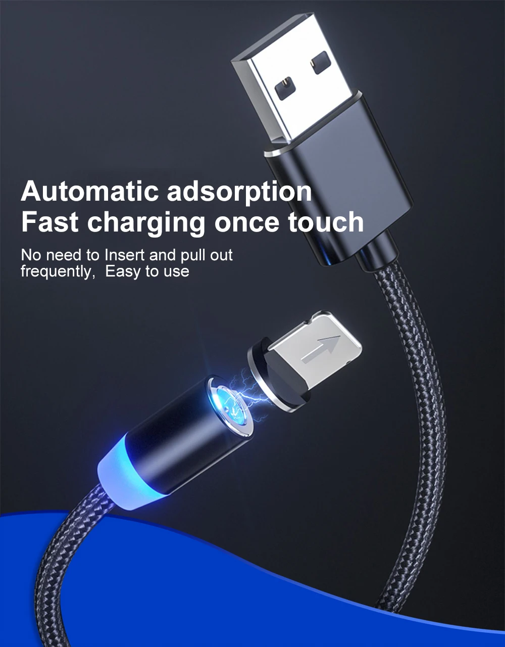 Suhach 1 м 2 м Магнитный зарядный кабель Micro USB кабель для iPhone XR XS Max X магнитное зарядное устройство usb type C кабель светодиодный шнур для зарядки