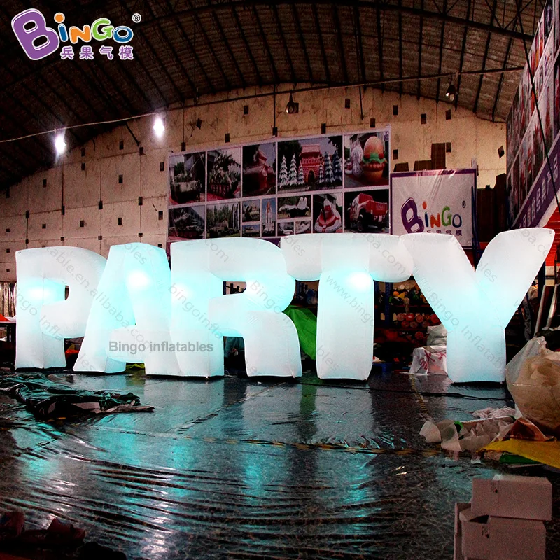 

Giant 8X2M Inflatable PARTY Alphabet For Event / Customized Led Inflated Letters For Decoration- BG-M0132