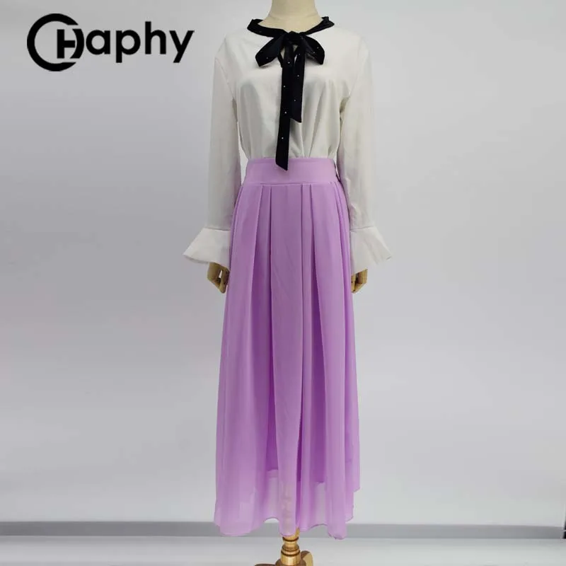 Юбки женская Slim Шифон юбка макси 2017 летние юбки длинная с высокой талией шифон