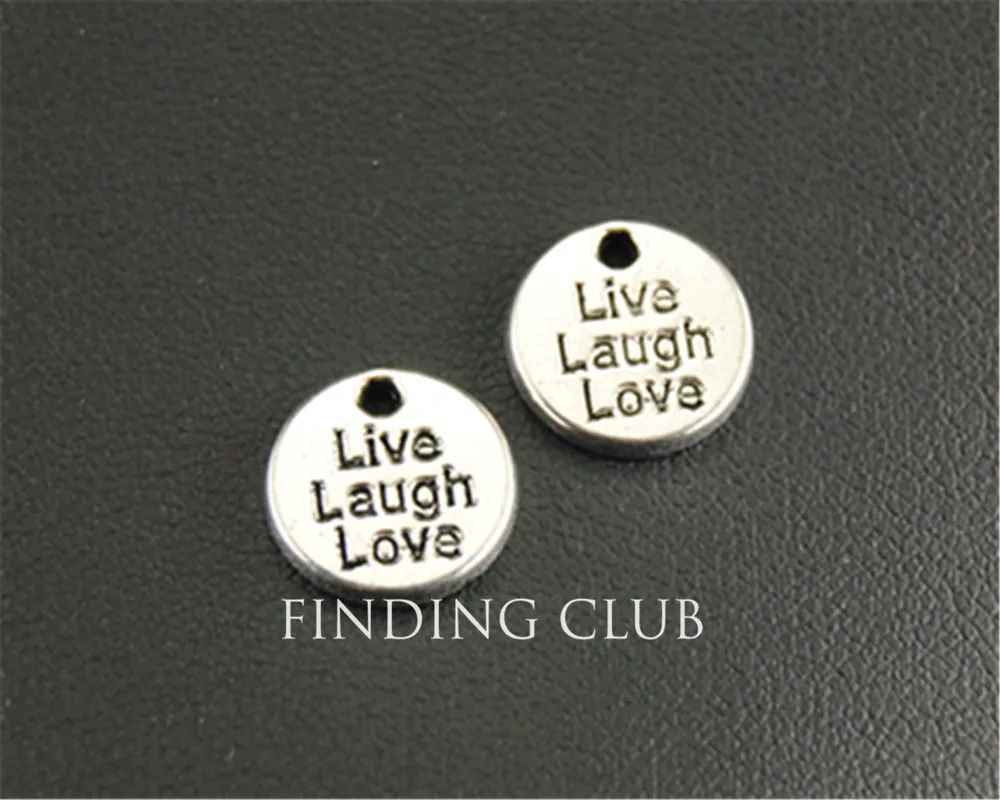 Подвеска для браслета и ожерелья серебристая 10 мм 30 шт. A1320 | Украшения аксессуары