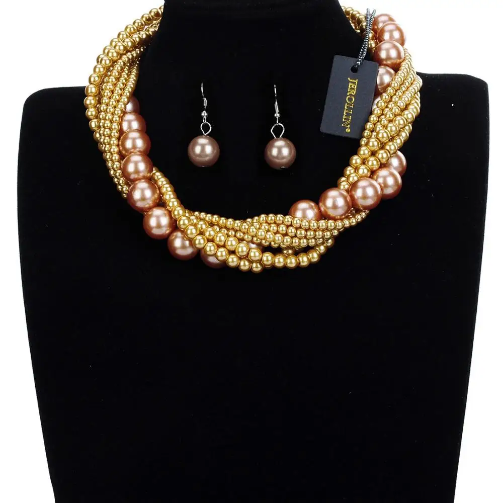 Ожерелье чокер с жемчужными бусинами из смолы 10 цветов|jewelry beaded necklaces|pearl pearlsjewelry