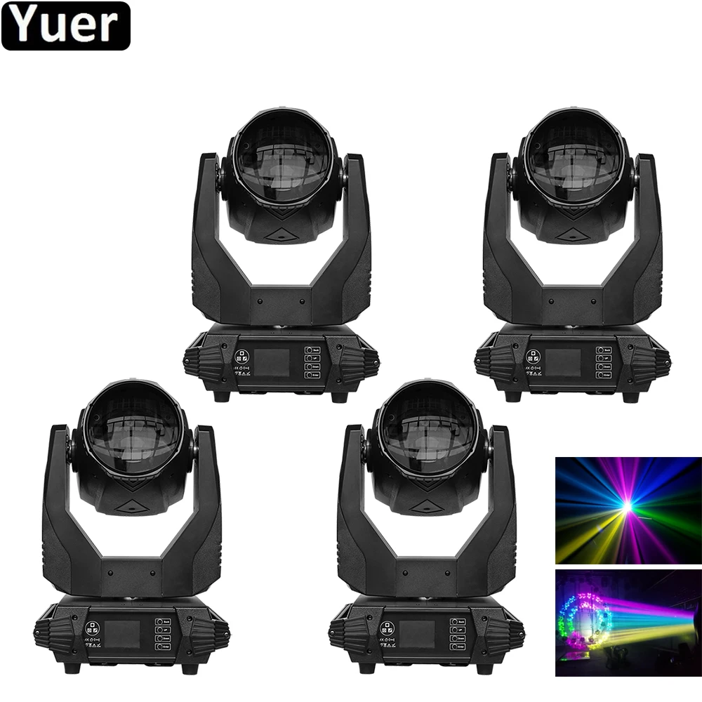 4Pcs/Lot DJ Equipment 380W Super Beam Moving Head Light With 2 Independent Prisms Professional Concert Show Disco Stage Lighting