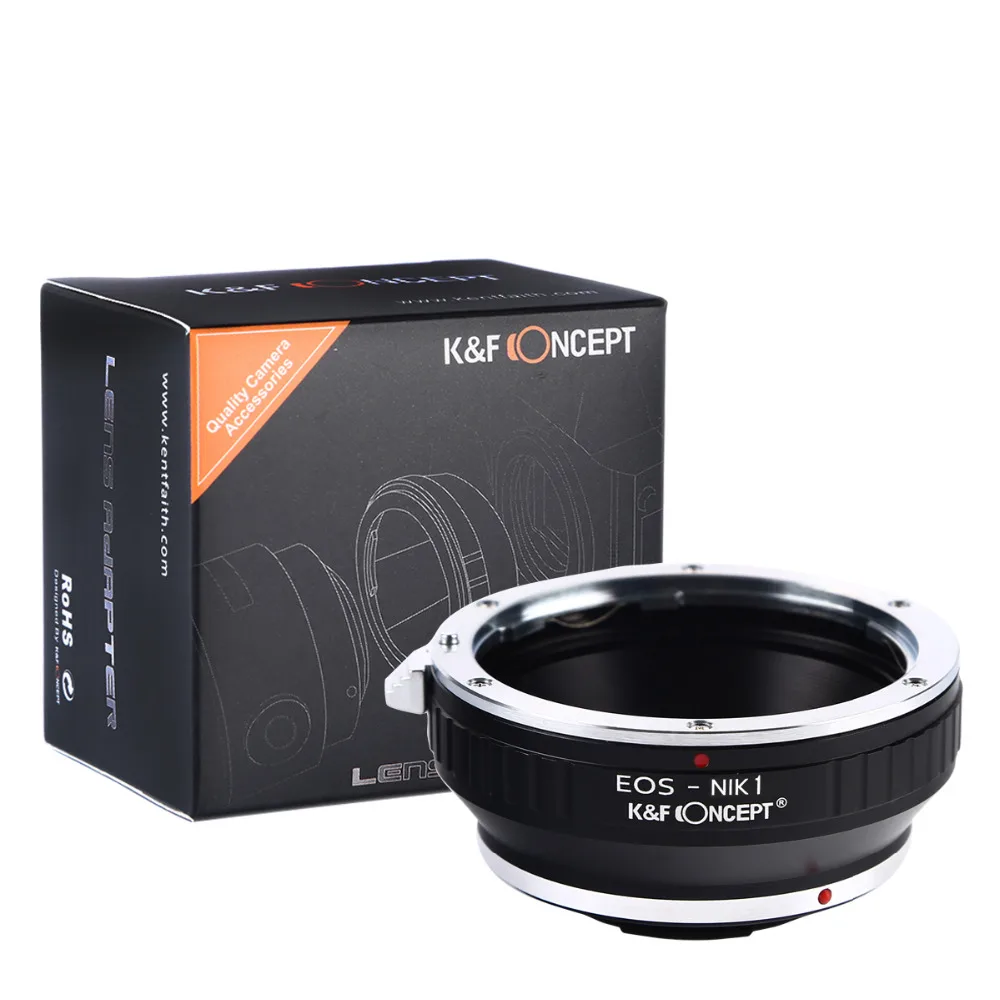 K&F Concept Объектива Переходное кольцо для Canon EOS EF S Крепление Nikon 1 й Серии Камеры|lens