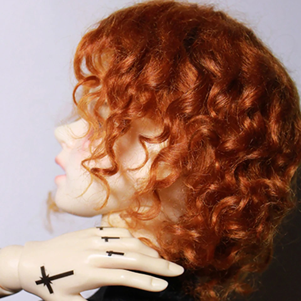Cateleya BJD doll wig sd male modelling radish red 1/6 1/4 1/3 uncle curly short hair Doll Accessories | Игрушки и хобби