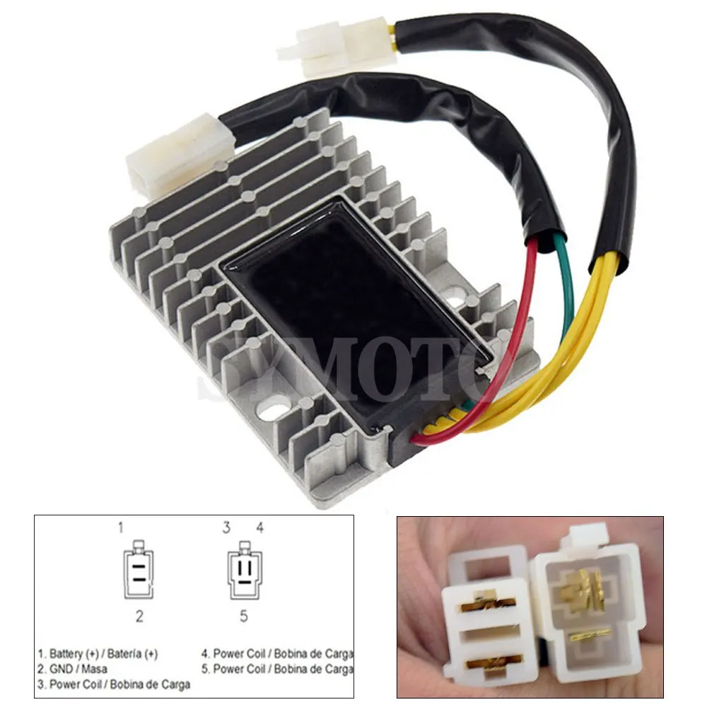 Выпрямитель регулятора напряжения для мотоцикла KYMCO, 250/300/200 DINK 250/EU3i/Venox/125i/150i Выпрямитель регулятора напряжения для мотоцикла KYMCO, 250/300/200 DINK 250/EU3i/Venox/125i/150i