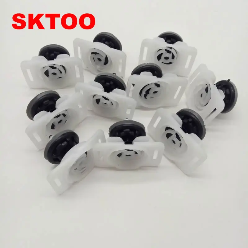SKTOO 10 шт. для Volkswagen Golf Touran Suteng Maiteng Kai Di Audi дверная Пряжка дверная подкладка буфер обмена внутренняя отделка доска пряжка