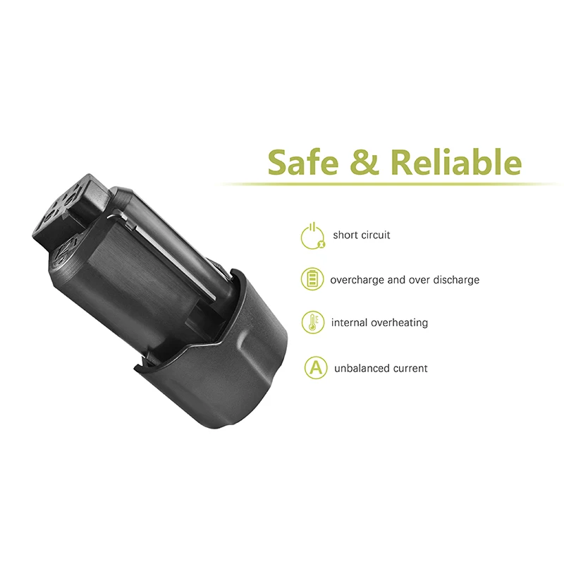 Batcool 1 шт. аккумуляторная запасная батарея для AEG Ridgid L1215 BS12C BS12C2 BSS12C L1215P