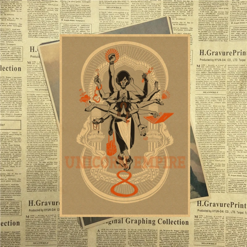 Винтажный Ретро-постер Sense8 винтажные настенные наклейки сделай сам постеры для