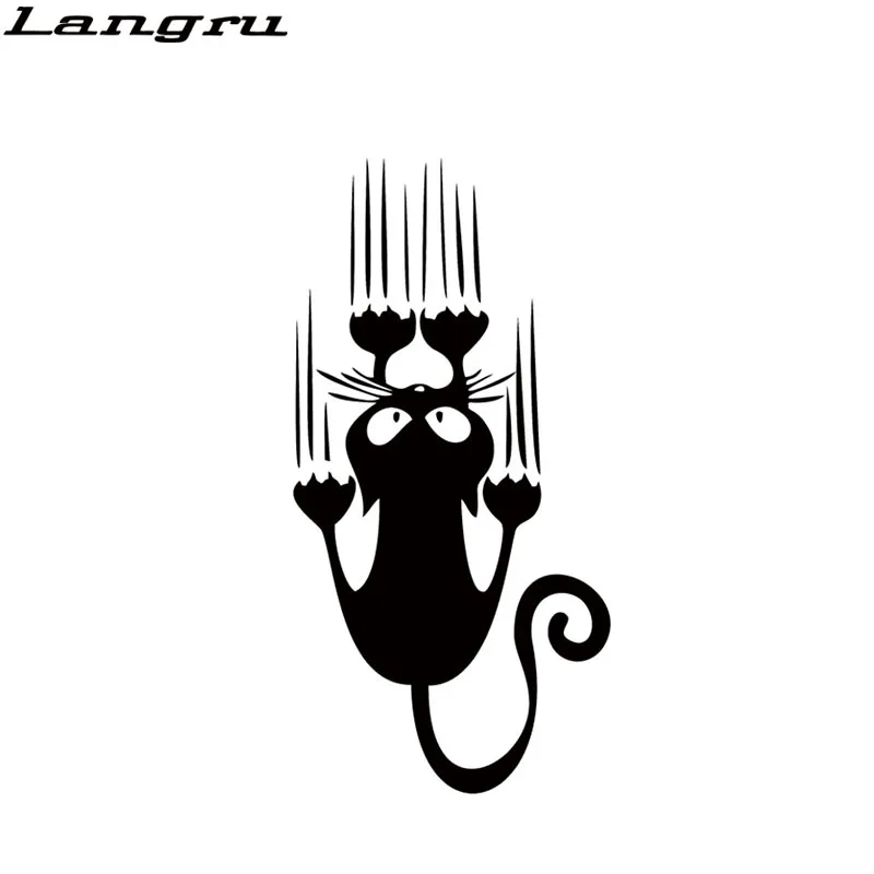 Langru новый стиль автомобильный Стайлинг с рисунком кошки индивидуальный |