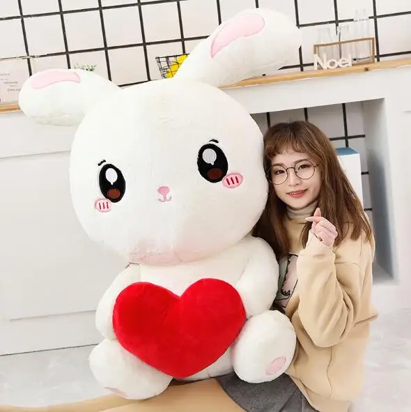 Большой размер Кукла любящий Кролик плюшевая большая кукла подарки на день