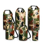 Камуфляжная Ультралегкая водонепроницаемая сумка, силиконовая Упаковка, сухой мешок, водонепроницаемые сумки для каякинга, рафтинга, кемпинга, походов, 2л5л10л15л20