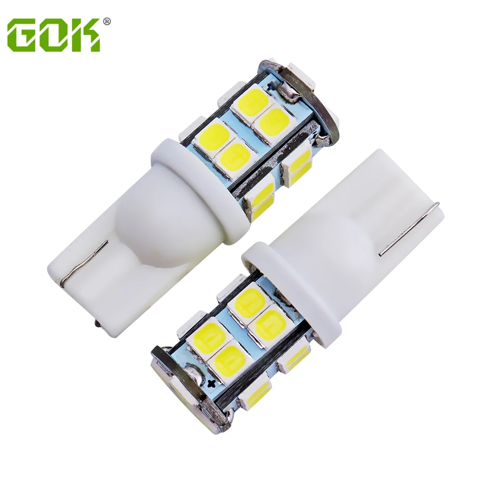 

10 шт., Автомобильные светодиодные лампы T10 20SMD 2835, белые светодиодные лампы W5W 12В, распродажа, высокая мощность, парковочные Canbus автомобильные...