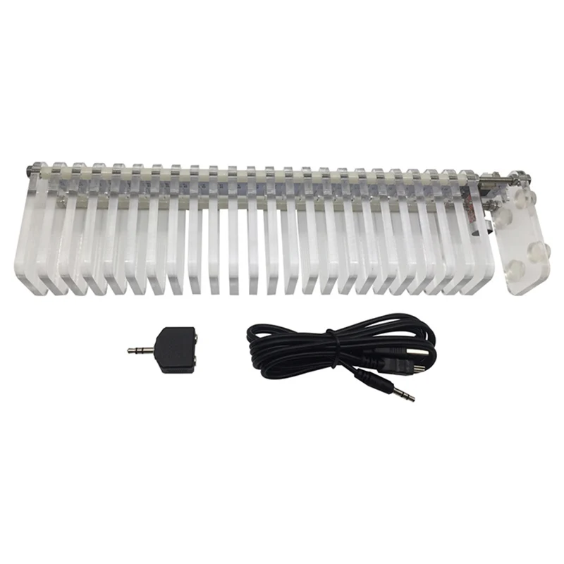 KS25 Звуковое управление VU метр Кристалл звуковая колонка аудио измеритель уровня Светодиодный музыкальный спектр VU башня для домашнего кинотеатра