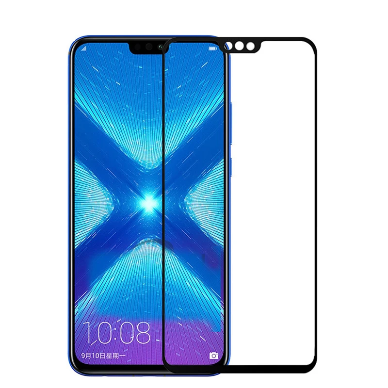 

2 шт., Huawei Honor 8X, закаленное стекло, оригинал, полное покрытие, Защита экрана для huawei honor 8x, закаленное стекло, защитная пленка