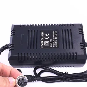 high quality 24v smart charger lead acid battery electric scooter power adapter e scooter charger dc27 6v 1 8a with eu plug free global shipping