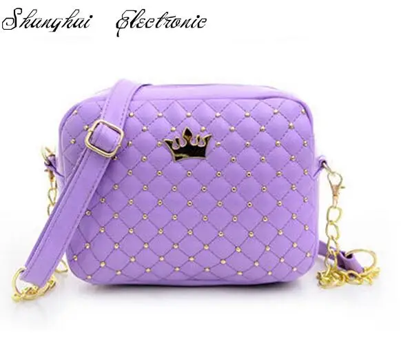 2018 женская сумка модные женские сумки мессенджеры с заклепками и цепочкой через