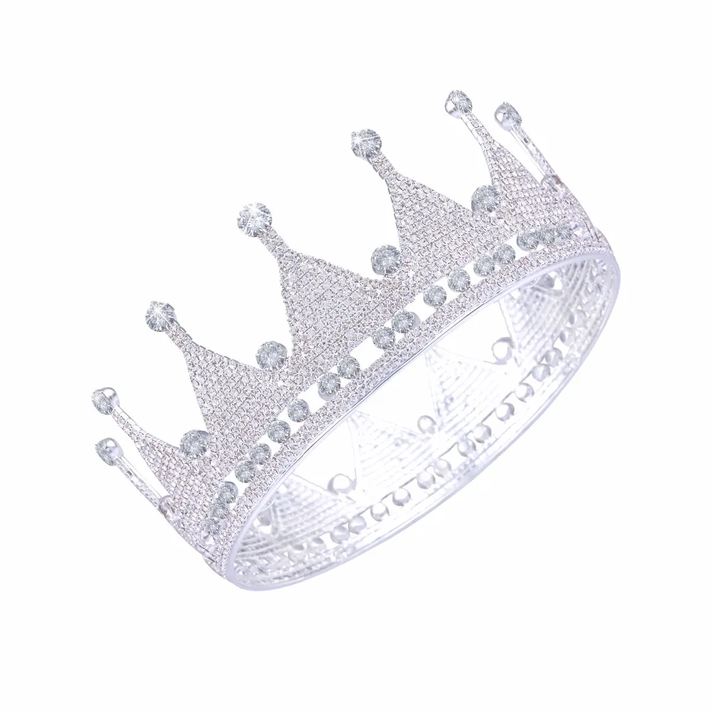 Большие винтажные Стразы в стиле барокко для мужчин король королева корона