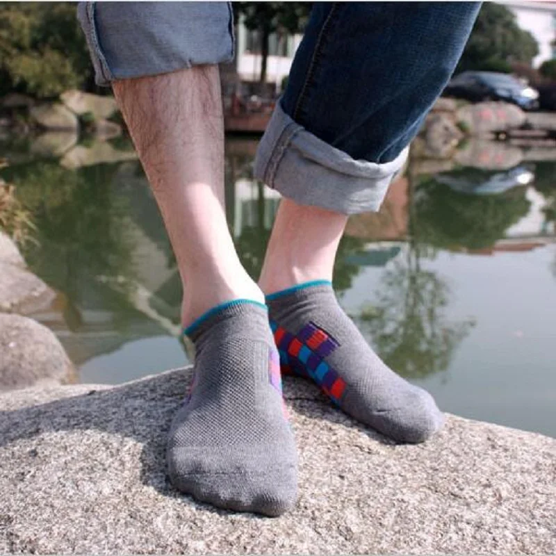 

2018 New Limited Standard Casual Calcetines Hombre Mens Socks The Latest Men's Socks At End Of A Half-low-cut Cotton