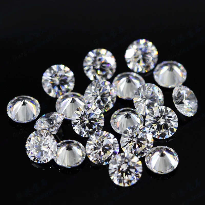Круглый Блестящий Огранки 0.8ct карат 6 мм F цвет Муассанит без огранки камень VVS1