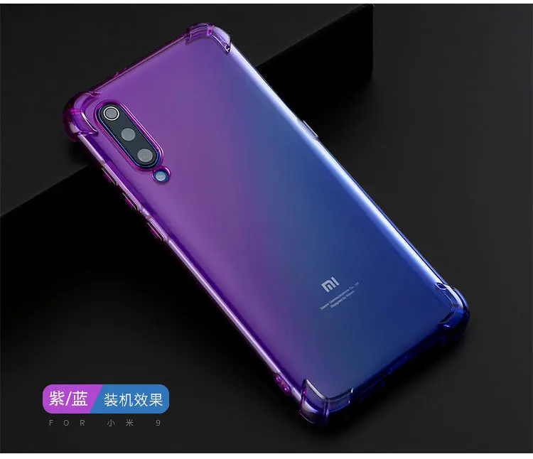 Постепенно обесцвечивающийся чехол для телефона Xiaomi Redmi 7 6 GO Note Pro Mi 9 SE 8 A2 Lite
