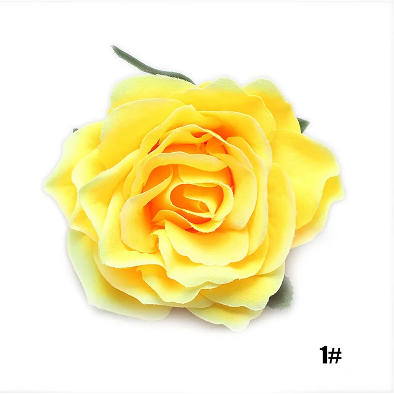 Женская заколка для волос с цветком розы красная цвета слоновой кости фиолетовая