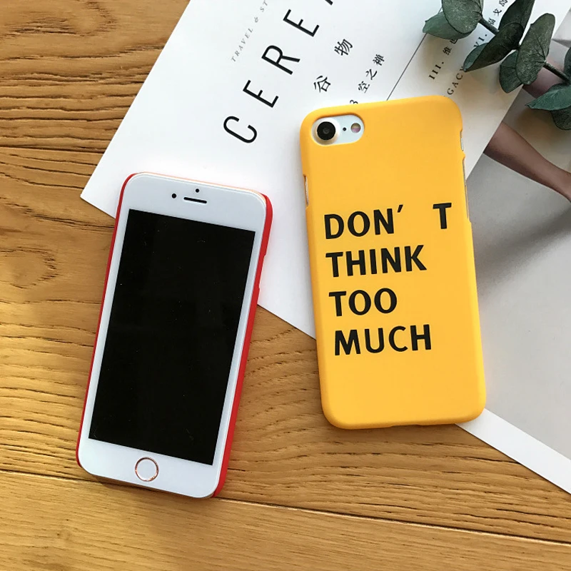 Модный Забавный чехол с буквенным принтом для Apple iphone 6 6S 7 Plus 5 5S 5se милые Чехлы