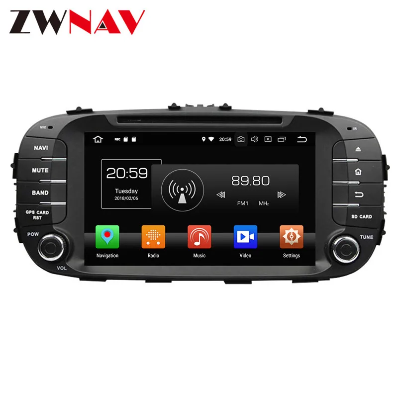 2 Din Android 9,0 4+ 32G автомобильный DVD плеер gps навигации Для Киа соул головное устройство мультимедийная лента Регистраторы