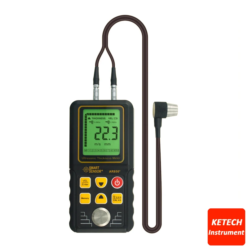 Портативный цифровой ультразвуковой Толщина датчик AR850|ultrasonic thickness gauge|thickness